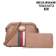 Khaki 2 IN 1 Elegance Signature Cross body Bag Set - BE10-8566W