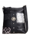 Black Signature Style Messenger Bag - KE1611