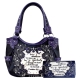 Purple Concealed Carry Bible Verse Embroidery Bag Set - G980W107
