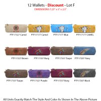 12 Western Travel Makeup Toiletry Wallet Pouch Bags - Lot F