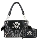 Black Premium Concealed Skull Embroidery Bag Set - G939SK5