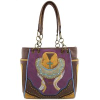 Classic Western Hat Embroidered Concealed Tote Bag - PTF17590