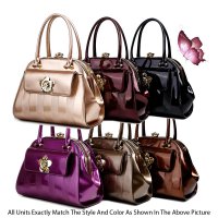 Brangio Floral Accent Dressy Styles Handbag - KD8113