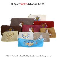 10 Wallets Western Collection Close Out - Lot AA