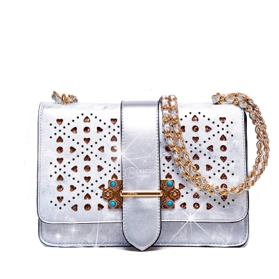 SPARKLE OF HEARTS CROSSBODY BAG WITH SPARKLING CRYSTAL STRAP