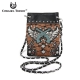 Brown Winged Guns On Barbed Wire Mini Messenger Bag - GWB2 5379