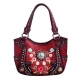 Red Western Concho Embroidery Concealed Handbag - G980W181