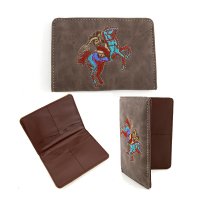 Taupe Western Small Card Wallet - PTF17338