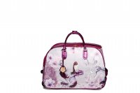 Purple Arosa Princess Mermaid Wheel Duffel Handbag - BCD6988