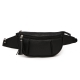 Black Fashion Fanny Pack Waist Bag - WAG 5677