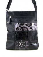Black Signature Style Messenger Bag - KCE2028