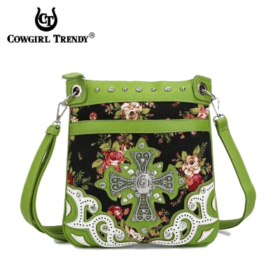 Lime Western Cowgirl Messenger Bag - OFR2 470