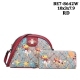Red 2 IN 1 Colorful Print Cross body Bag Set - BE7-8642W