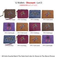 12 Western Coin Purse & Small Card Wallets - Lot D