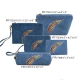 Navy Travel Makeup Wallet Pouch Bag Close Out - 5 piece Set