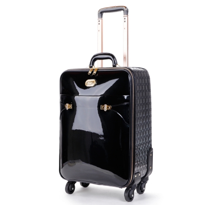 Black Tri-star Elegant Carry-On Luggage - KZL8899