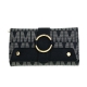 Black Designer Signature Wallet - BQ5820
