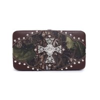 Brown Cowgirl Trendy Western Indian Chief Wallet - FML33 4326