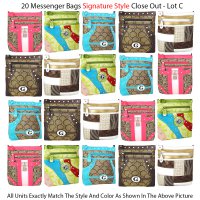 20 Messenger Bags Signature Style Close Out Collection - Lot C