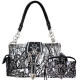 Black Premium Buckle Embroidery Conceal Bag Set - GP939W110ML