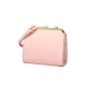 Pink Solid Metal Framed Clip On Closure Clutch - BH 435-1