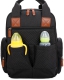 BLACK MULTIPOCKET AND FUNCTION MOMMY BACKPACK