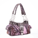 Coffee 'Mossy Pine' Structured Satchel Bag - MT1-40020P MP