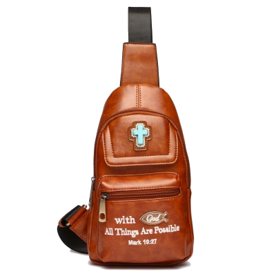 Brick " With God All Things Are Possible" Backpack - BCU 5656