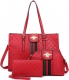 RED 3 IN 1 BEE STYLE CLASSIC HANDBAG SET