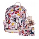 White 2 IN 1 Signature Inspired Fashion Backpack Set - F858