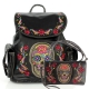 Black Large Sugar Skull Backpack Concealed Carry Set- G45SUK-D