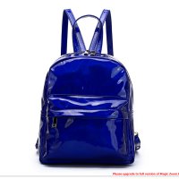 R.Blue Holographic Zipper Pocket Backpack W/ Wallet - HAR2 5686