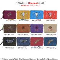 12 Western Travel Makeup Toiletry Wallet Pouch Bags - Lot E