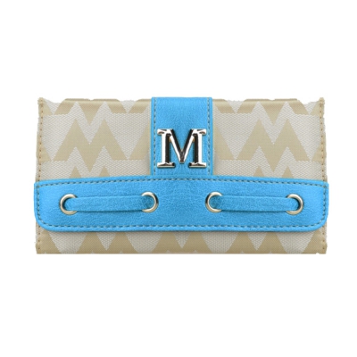 Blue Signature Style Wallet - KW292