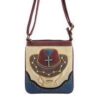 Classic Western Hat Embroidered Messenger Bag - PTF17588