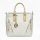 White LOEM Signature Inspired Tote Handbag - LT-678