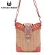 Coral Western Buckle W/Stone Messenger Bag - CSW 5102B