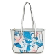 White Flower Print Fashion Handbag - HNA 130-2