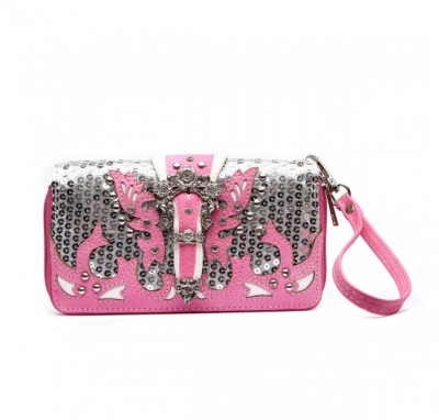 Fuchsia Western Hard Case Collection Wallet - OAL2 300