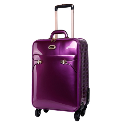 Purple Tri-star Elegant Carry-On Luggage - KZL8899