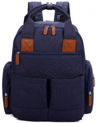 BLUE MULTIPOCKET AND FUNCTION MOMMY BACKPACK