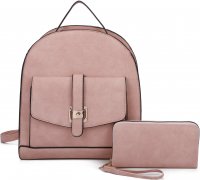 PINK 2 IN 1 STYLISH BACKPACK SET