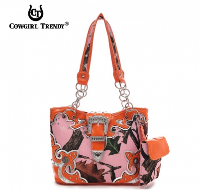Orange Western's Cowgirl Trendy collection Handbag - PML5 5166