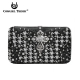 Black Western Cowgirl Trendy Hard Case Wallet - HTM3 4326