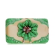 Green Western Cowgirl Hard Case Wallet - TUF 4326