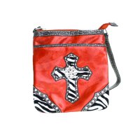 Red Western Cowgirl Cross Messenger Bag - PTF5900