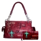 Red Concealed Carry Bible Verse Embroidery Bag Set - G939ALL