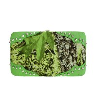 Lime Western Cowgirl Trendy Hard Cass Wallet - SML 4326
