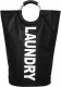 Black 82L Large Laundry Basket - LAUNDRY