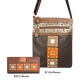 Brown Signature Sty Messenger Bag with Wallet - KE1344-KW215